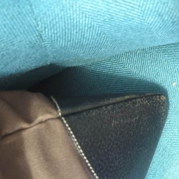 Prada Large Brown canvas/ black leather trimmed Tote Bag - Picture 4 of 16